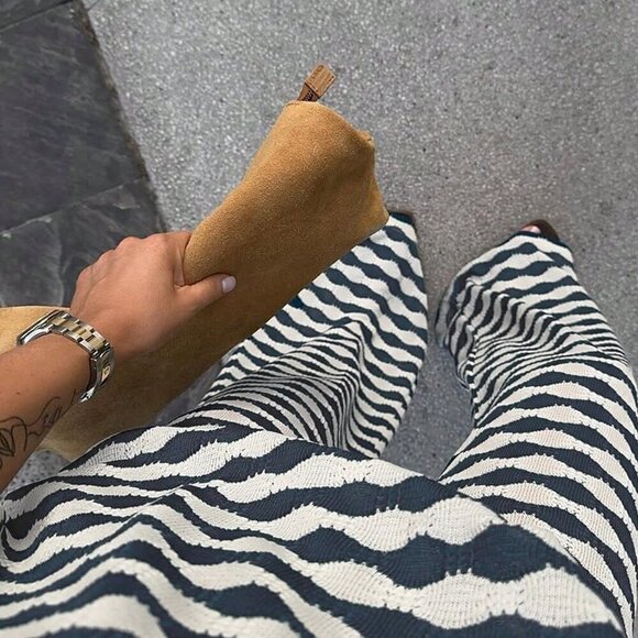 Blue Casual Women's Embellished Top & Pants Set - Picture 9 of 9